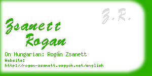zsanett rogan business card